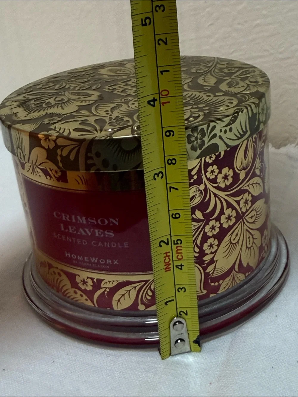 HomeWorx by Harry Slatkin Crimson Leaves Scented Multi-Wick Jar Candle 4in